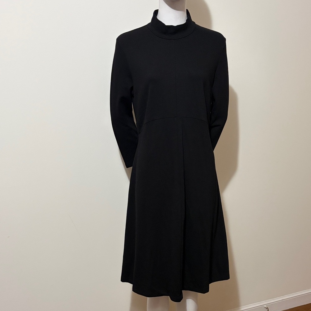 Isabella Oliver Elegant Black Women's Maternity Dress Size 4 Made in Portugal